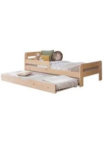 Bett Bennet mit Ausziehbett ca. 90x200 cm Kiefer Natur