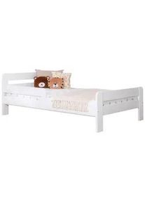 Bett Bennet mit Rausfallschutz ca. 120x200 cm Wei&szlig;