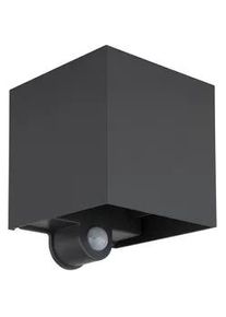 Globo LED-Au&szlig;enleuchte Veronika Anthrazit max. 3 Watt