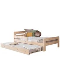 Bett Bennet mit Ausziehbett ca. 120x200 cm Kiefer Natur