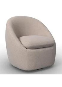 Sessel Dora Chenille Creme drehbar