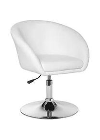 AMSTYLE Armlehnstuhl drehbar ca. 62x84 cm Wei&szlig;