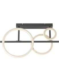 LED-Deckenleuchte Ceyada Schwarz/Champagner max. 40 W Deckenlampe