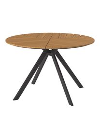 Ambia Garden Gartentisch, Teakfarben, Metall, Kunststoff, rund, eckig, 120x74x120 cm, Gartenm&ouml;bel, Gartentische, Gartentische