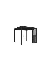 Weide Pergola-Seitenteil, Anthrazit, Metall, 113x235x10 cm, Sonnenschutz, Pavillons