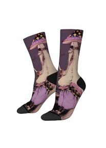 Retro Dark Mushroom Print Men's Socks Comfortable Skin-friendly Breathable Unisex New Creative Sports Socks Holiday Party Gifts