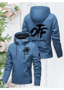 26 Men's Zip Hooded Jacket Waterproof Windproof Hiking Jacket Men Outdoor Hooded Coat Camping Climbing Trekking Windbreaker Male