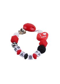 Personalized Baby Pacifier Clip, Custom Name Silicone Dummy Chain