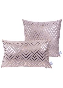 M&Ouml;BELIX M&ouml;belix , Taupe, Goldfarben , Textil , F&uuml;llung: Polyester,Polyester , 30x45 cm , hochwertige Qualit&auml;t , Heimtextilien, Wohntextilien, Kissen, Zierkissen