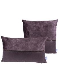 M&Ouml;BELIX M&ouml;belix , Braun, Grau , Textil , F&uuml;llung: Polyester,Polyester , 30x45 cm , hochwertige Qualit&auml;t , Heimtextilien, Wohntextilien, Kissen, Zierkissen