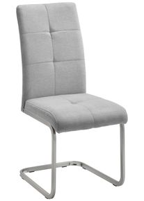 Schwingstuhl Lucie Hellgrau Webstoff Gepolstert