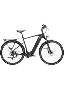 E-Bike KROSS "E-Trekkingrad Trans Hybrid 4.0 28 Zoll schwarz - Shimano Mittelmotor" Gr. 58, schwarz (schwarz, schwarz), Elektrofahrr&auml;der, 58cm, 28 Zoll (71,12cm), E-Bike, SHIMANO 36 V/250 W DU-E6110, Mittelmotor
