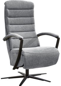 Relaxsessel DIE PLANBAR "ZE-RS20038 inkl. Relaxfunktion und Kopfteilverstellung", milan silber, B:66cm H:110cm T:83cm, 100% Polyester, Sessel, Relaxsessel, 360 drehbar, wahlweise mit Gasdruckverstellung
