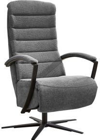 Relaxsessel DIE PLANBAR "ZE-RS20038 inkl. Relaxfunktion und Kopfteilverstellung", milan grau, B:66cm H:110cm T:83cm, 100% Polyester, Sessel, Relaxsessel, 360 drehbar, wahlweise mit Gasdruckverstellung