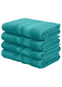 Duscht&uuml;cher OTTO HOME "Vanessa, 4 Duscht&uuml;cher, 70x140cm, in Standard- und Premium-Qualit&auml;t", petrol, B:70cm L:140cm, Walkfrottee, Obermaterial: 100% Baumwolle, Handt&uuml;cher, Duscht&uuml;cher, Handt&uuml;cher mit Bord&uuml;re, 100% Baumwolle, einfarbig, weich