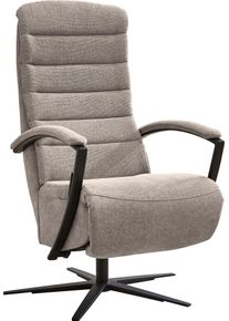 Relaxsessel DIE PLANBAR "ZE-RS20038 inkl. Relaxfunktion und Kopfteilverstellung", milan beige, B:66cm H:110cm T:83cm, 100% Polyester, Sessel, Relaxsessel, 360 drehbar, wahlweise mit Gasdruckverstellung