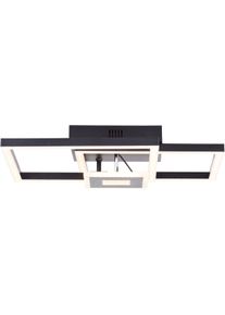 Brilliant LED Deckenleuchte "Avanza", schwarz, H: 9cm, Leuchten, LED-Profilleuchte, 40 x 40 cm, 2900 lm, 3000 K, schwenkbar, schwarz, LED Deckenleuchte