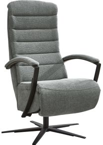 Relaxsessel DIE PLANBAR "ZE-RS20038 inkl. Relaxfunktion und Kopfteilverstellung", milan steel, B:66cm H:110cm T:83cm, 100% Polyester, Sessel, Relaxsessel, 360 drehbar, wahlweise mit Gasdruckverstellung