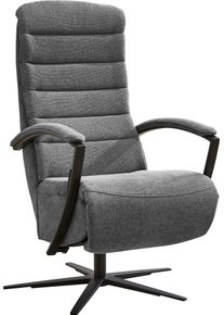 Relaxsessel DIE PLANBAR "ZE-RS20038 inkl. Relaxfunktion und Kopfteilverstellung", milan grau, B:66cm H:110cm T:83cm, 100% Polyester, Sessel, Relaxsessel, 360 drehbar, wahlweise mit Gasdruckverstellung