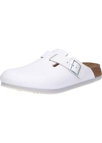 Pantolette Birkenstock "Boston SL", Damen, Gr. 35, wei&szlig;, Obermaterial: 100% Rindsleder Leather cow., Schuhe Pantolette