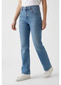 High-waist-Jeans Calvin Klein Jeans, Damen, Gr. 26, L&auml;nge 30, vintage skyfall, Denim/Jeans, Obermaterial: 98% Baumwolle, 2% Elasthan, unifarben, regular fit lang, Jeans High-waist-Jeans, Regular fit mit high waist Passform