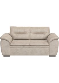 2-Sitzer COTTA "Leandra", beige, B:185cm H:88cm T:90cm, Kunstleder Softlux;NaturLEDER (echtes Rindsleder) Die R&uuml;ckseite bei Naturlederprodukten ist mit Spannstoff bezogen.;Luxus-Microfaser (100% Polyester);NaturLEDER: Bitte beachten Sie, dass Lederbez&uuml;ge mehr N&auml;hte aufweisen als Stoffbez&uuml;ge., Sofas, 2-Sitzer, Polstergarnitur, auch als Set erh&auml;ltlich