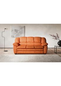 2,5-Sitzer COTTA "Casino", brandy, B:191cm H:88cm T:92cm, Luxus-Microfaser (100% Polyester);NaturLEDER, echtes Rindsleder, Sofas, 2 5-Sitzer, Polstergarnitur, auch als Set erh&auml;ltlich