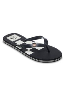 Zehentrenner Quiksilver "MOLOKAI ORIGINALS", Herren, Gr. 46, schwarz-wei&szlig; (schwarz), Synthetik, Schuhe Zehentrenner, Sommerschuhe