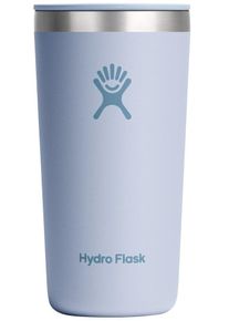 Thermobecher Hydro Flask "12 OZ All Around Tumbler Press-In Lid, 355 ml", blau (surf), H:14,48cm &Oslash;:7,24cm, Edelstahl, Trinkgef&auml;&szlig;e, Thermobecher, Kompatibel mit Trinkhalmdeckel und verschlie&szlig;baren Eindr&uuml;ckdeckel
