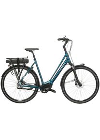 E-Bike KROSS "E-Citybike Sentio Hybrid 5.0 28 Zoll blau - Shimano Mittelmotor" Gr. 53, blau (blau, schwarz), Elektrofahrr&auml;der, 53cm, 28 Zoll (71,12cm), E-Bike, SHIMANO 36 V/250 W, Mittelmotor DU-E500