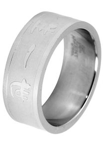 Adelia&acute;s Fingerring ADELIA&acute;S "Unisex Ring aus Edelstahl" Gr. 74, silber, Fingerringe, Damen, 74, Edelstahl, Fingerring