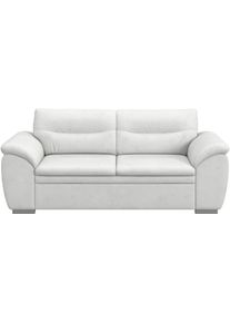 2,5-Sitzer COTTA "Leandra", altwei&szlig;, B:205cm H:88cm T:90cm, NaturLEDER: Bitte beachten Sie, dass Lederbez&uuml;ge mehr N&auml;hte aufweisen als Stoffbez&uuml;ge.;Kunstleder Softlux;NaturLEDER (echtes Rindsleder) Die R&uuml;ckseite bei Naturlederprodukten ist mit Spannstoff bezogen.;Luxus-Microfaser (100% Polyester), Sofas, 2 5-Sitzer, Polstergarnitur, auch als Set erh&auml;ltlich