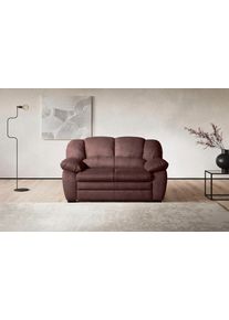 2-Sitzer COTTA "Casino", braun, B:159cm H:88cm T:92cm, Luxus-Microfaser (100% Polyester);NaturLEDER, echtes Rindsleder, Sofas, 2-Sitzer, Polstergarnitur, auch als Set erh&auml;ltlich