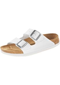 Sandale Birkenstock "Arizona SL", Damen, Gr. 43, wei&szlig;, Obermaterial: 100% sonstige Fasern AF., Schuhe Sandale