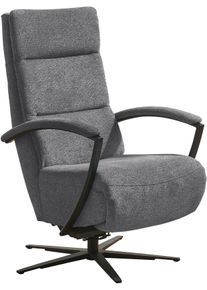 Relaxsessel DIE PLANBAR "ZE-RS20038 inkl. Relaxfunktion und Kopfteilverstellung", cyber anthrazit, B:66cm H:107cm T:83cm, 100% Recyceltes Polyester, Sessel, Relaxsessel, 360 drehbar, wahlweise mit Gasdruckverstellung