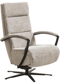 Relaxsessel DIE PLANBAR "ZE-RS20038 inkl. Relaxfunktion und Kopfteilverstellung", cyber ecru, B:66cm H:107cm T:83cm, 100% Recyceltes Polyester, Sessel, Relaxsessel, 360 drehbar, wahlweise mit Gasdruckverstellung