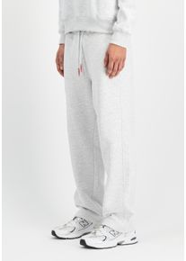 Jogginghose Alpha Industries "Studio Edition Jogger", Herren, Gr. 3XL, Normalgr&ouml;&szlig;en, grau (pastel grau melange), Obermaterial: 80% Baumwolle, 20% Polyester, Hosen Jogginghose