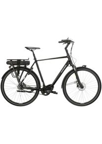 E-Bike KROSS "E-Citybike Sentio Hybrid 5.0 28 Zoll schwarz - Shimano Mittelmotor" Gr. 56, schwarz (schwarz, schwarz), Elektrofahrr&auml;der, 56cm, 28 Zoll (71,12cm), E-Bike, SHIMANO 36 V/250 W, Mittelmotor DU-E500