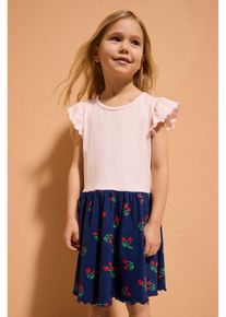 Jerseykleid aus reiner Bio-Baumwolle, rosa, Gr&ouml;&szlig;e 92, 100% Baumwolle, bonprix