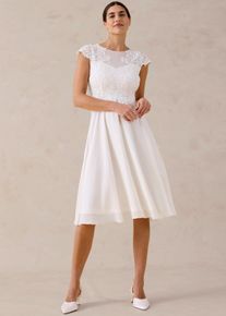 Brautkleid mit Spitze, wei&szlig;, Gr&ouml;&szlig;e 34, bonprix