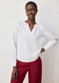 Tunika mit Seidenanteil, wei&szlig;, Gr&ouml;&szlig;e 36, Seide, bonprix