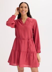 Tunika-Kleid aus softem Viskose-Mix, rot, Gr&ouml;&szlig;e 44, bonprix