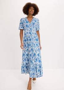 Jerseykleid aus softem Viskose-Mix, wei&szlig;, Gr&ouml;&szlig;e 52/54 (XXL), Viskose, bonprix