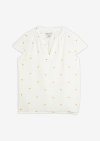 Musselin-Tunika, wei&szlig;, Gr&ouml;&szlig;e 44, mit Baumwolle, bonprix