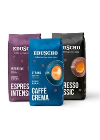 Zestaw EDUSCHO &ndash; 3 x 1kg kawa ziarnista