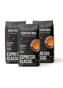 EDUSCHO Espresso Classic, 3 x 1kg, kawa w ziarnach - Intenzita: 5/6