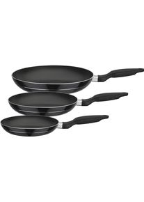 Pfannen-Set GSW "Bratmeister", schwarz, &Oslash;:28cm, Pfannen, Pfannen-Set, mehrfache, pflegeleichte Antihaft-Versiegelung