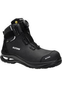 Sicherheitsschuh Elten "TERENCE XXG PRO BOA GTX Mid" Gr. 46, schwarz, 46, Obermaterial: 50% Rindsleder Leather cow. 50% Lammleder LEL., Schuhe, Sicherheitsschuh