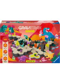Kugelbahn-Bausatz Ravensburger "GraviTrax Junior Starter-Set XXL Dino", bunt, Kugelbahnen, Baby, Kunststoff, Kugelbahn-Bausatz, Made in Europe