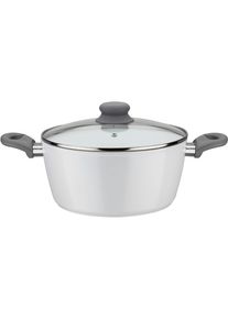 Kochtopf GSW "Fiona", wei&szlig;, H:11,5cm &Oslash;:24cm, T&ouml;pfe, Kochtopf, wei&szlig; mit Softtouch-Griff kratzfeste ILAG CERAMICVeredelung, Induktion